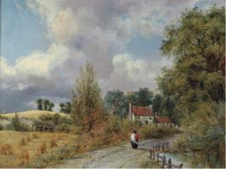 Frederick Waters Watts - A Country Lane