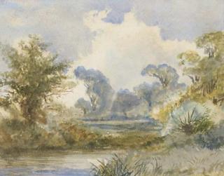 Frederick Waters Watts - A River Landscape