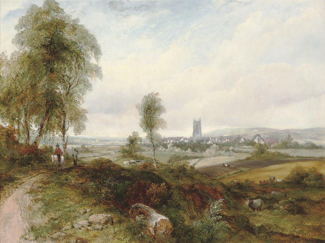 Frederick Waters Watts - A View Of Dedham
