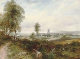 Frederick Waters Watts - A View Of Dedham