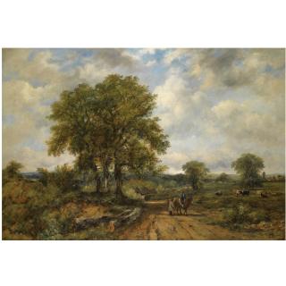 Frederick Waters Watts - British Farmer On A Track