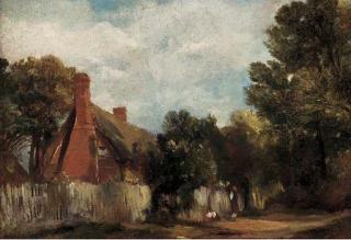 Frederick Waters Watts - Farmhouse at Hill\'s Crest, East Bergholt