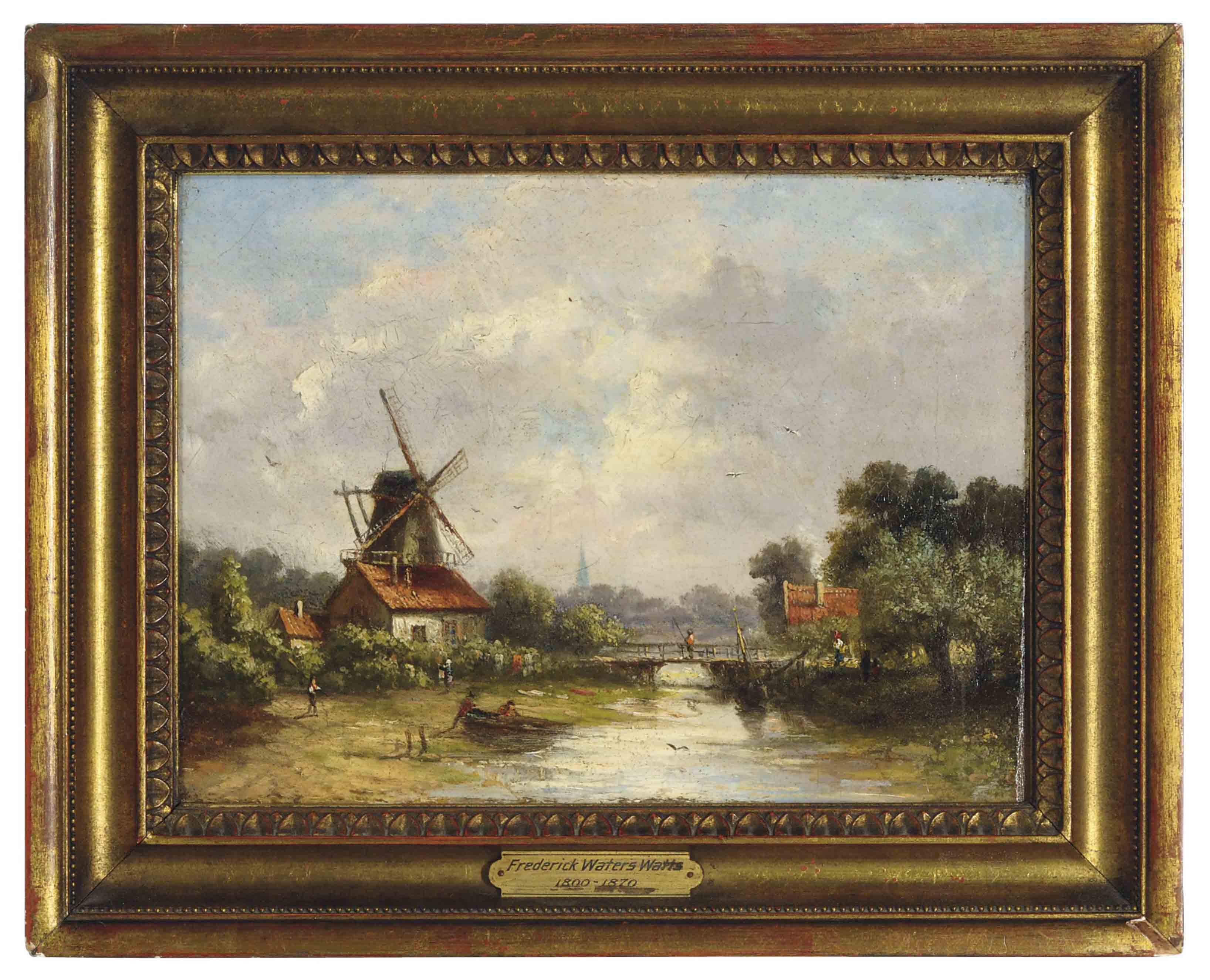 Frederick Waters Watts - Small Village Scene