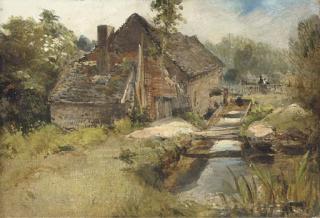 Frederick Waters Watts - Study Of A Mill