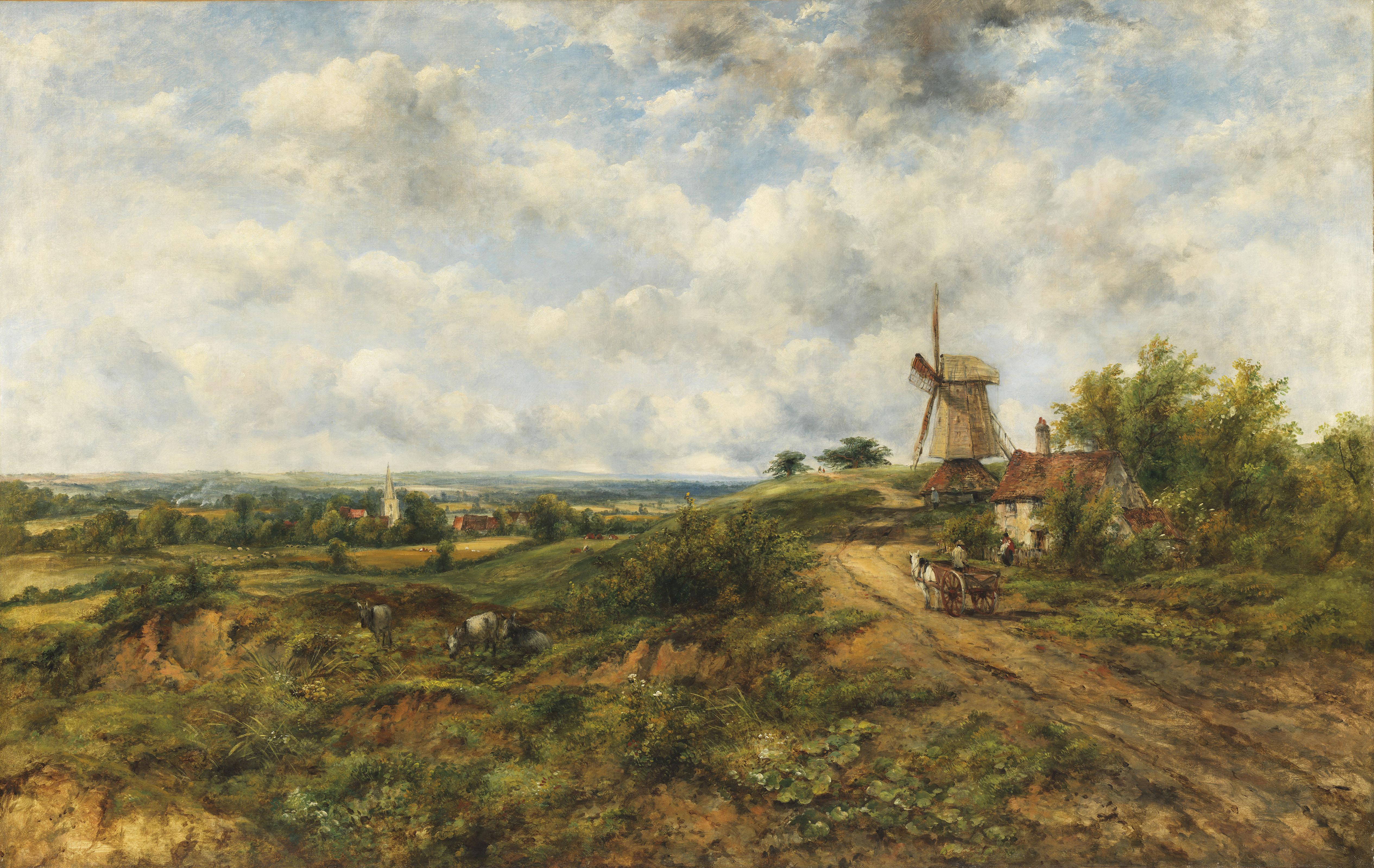 Frederick Waters Watts - View of Hampstead Heath