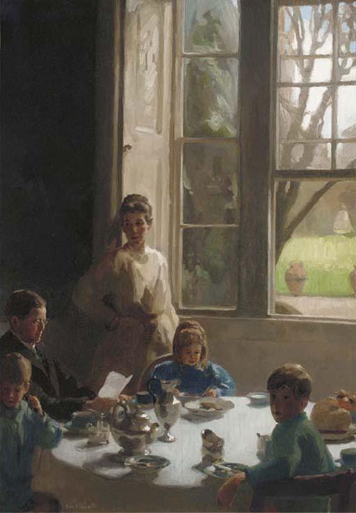 Frederick William Elwell, R.A., R.O.I. - Breakfast time