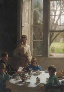 Frederick William Elwell, R.A., R.O.I. - Breakfast time