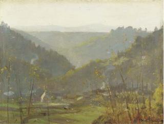 Frederick William Elwell, R.A., R.O.I. - Summer Landscape