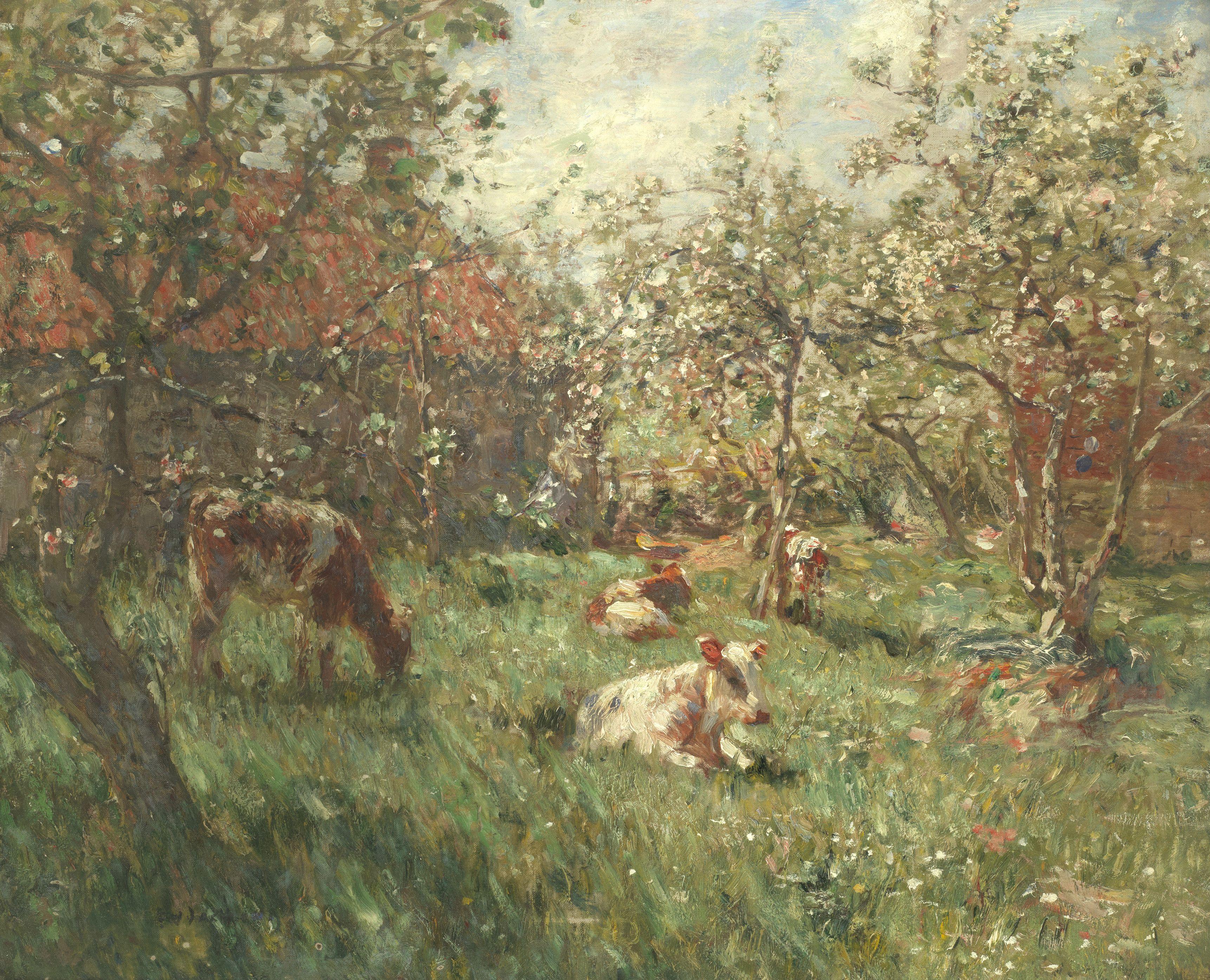 Frederick William Jackson - Cows Grazing Among The Trees