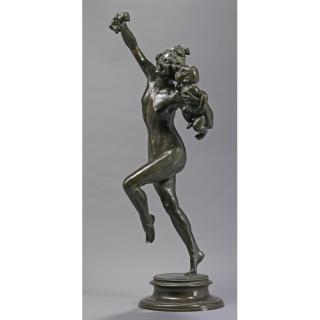 Frederick William Macmonnies - Bacchante With Infant Faun