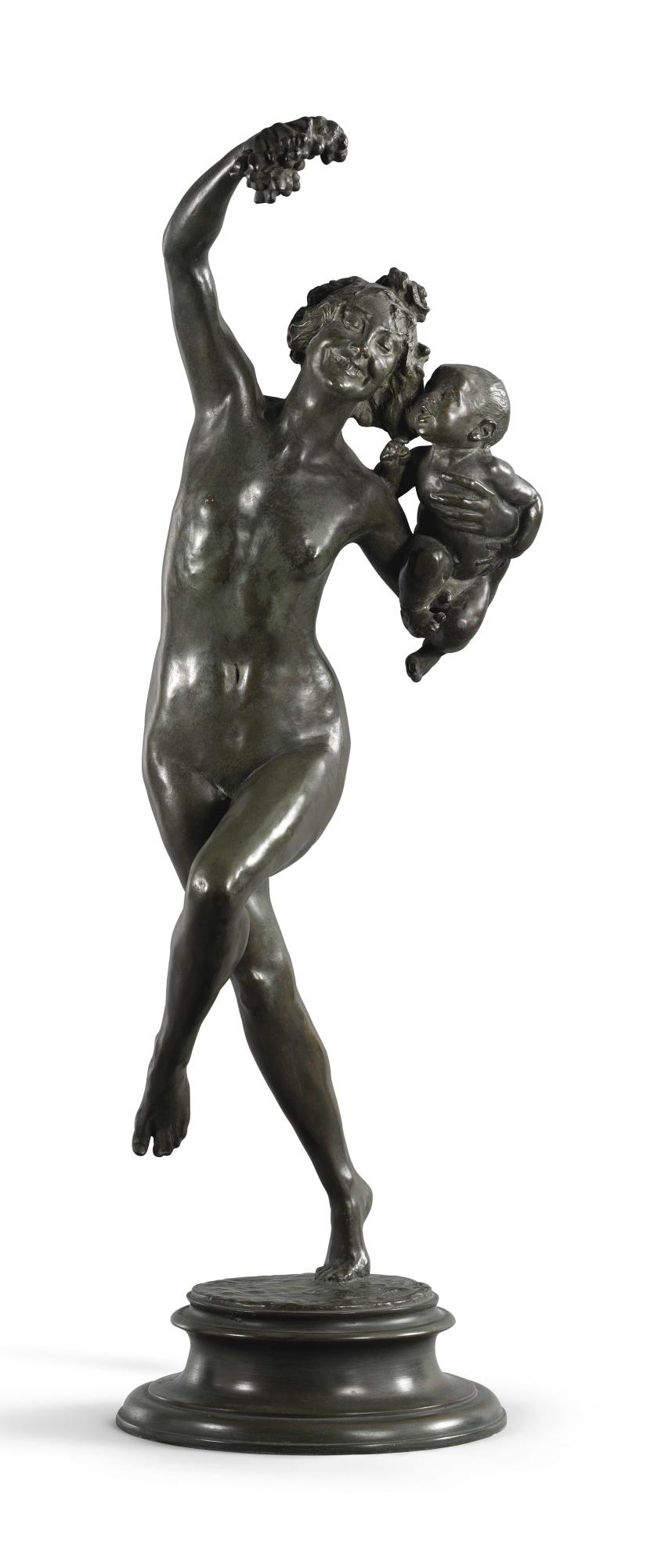 Frederick William Macmonnies - Bacchante With Infant Faun