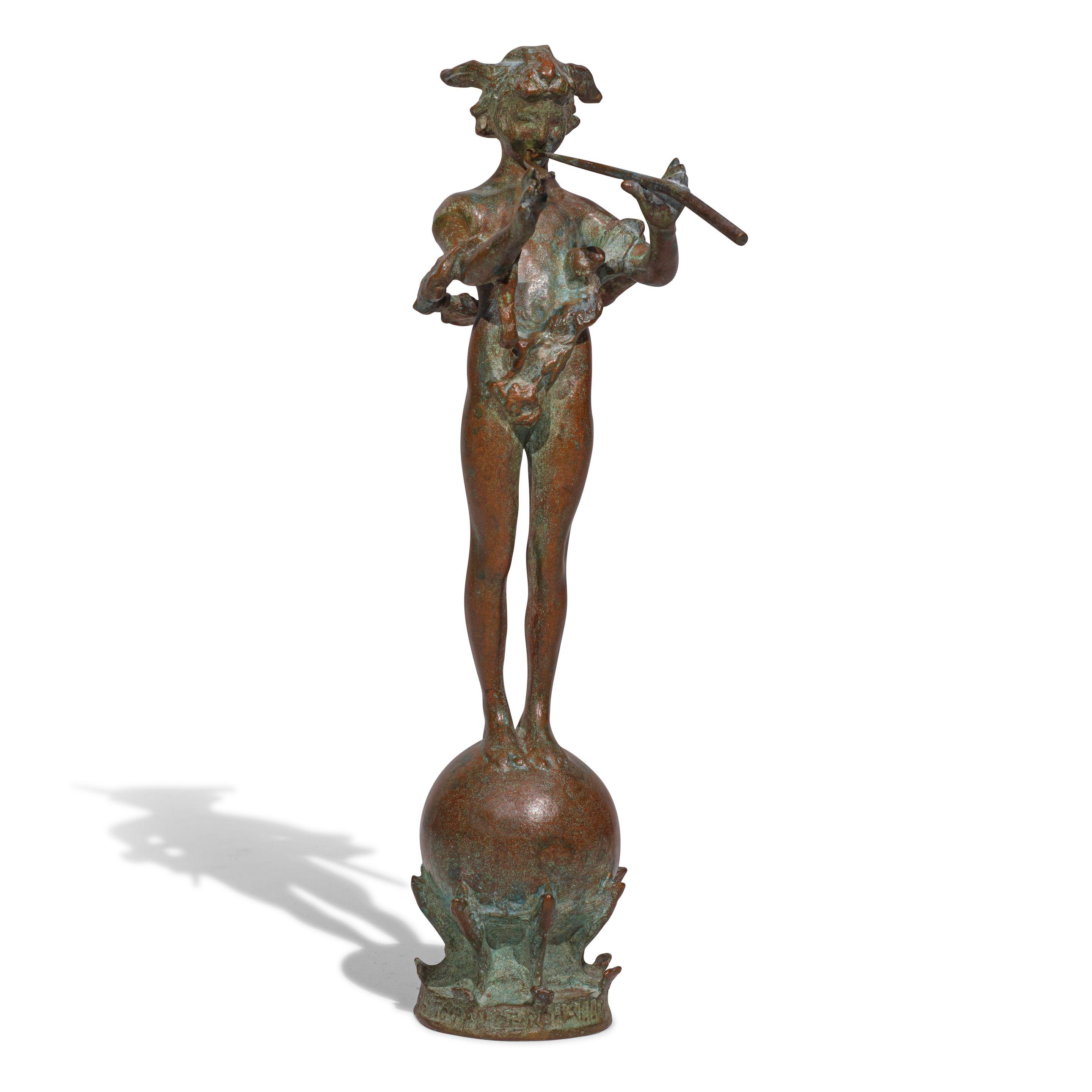 Frederick William MacMonnies - Pan of Rohallion 10 1/4 in. high