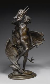 Frederick William Macmonnies - Young Faun With Heron