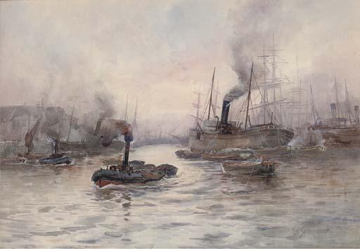 Frederick William Scarborough - The Crowded River