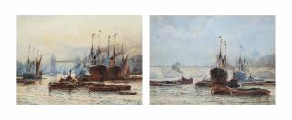 Frederick William Scarborough - Tower Bridge; and Greenwich Reach