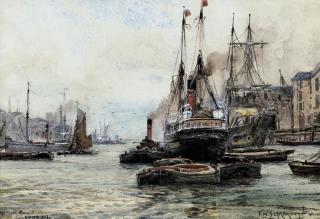 Frederick William Scarborough - Wapping Reach, London