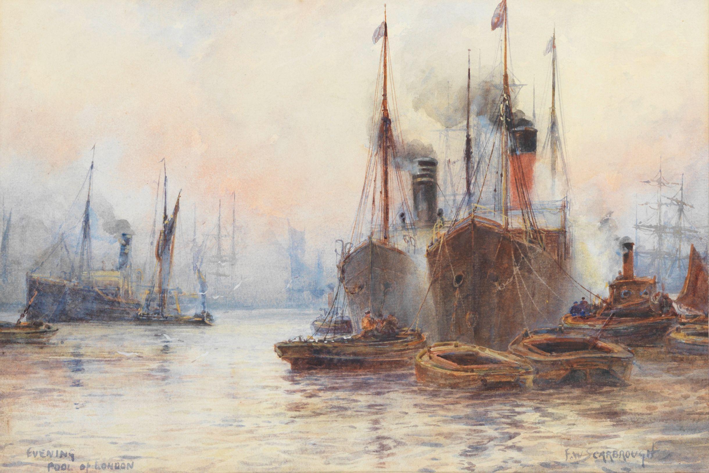 Frederick William Scarbrough - \'Evening, Pool of London\'