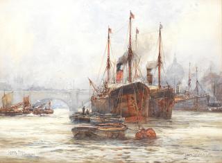 Frederick William Scarbrough - \'Upper Pool, London\'