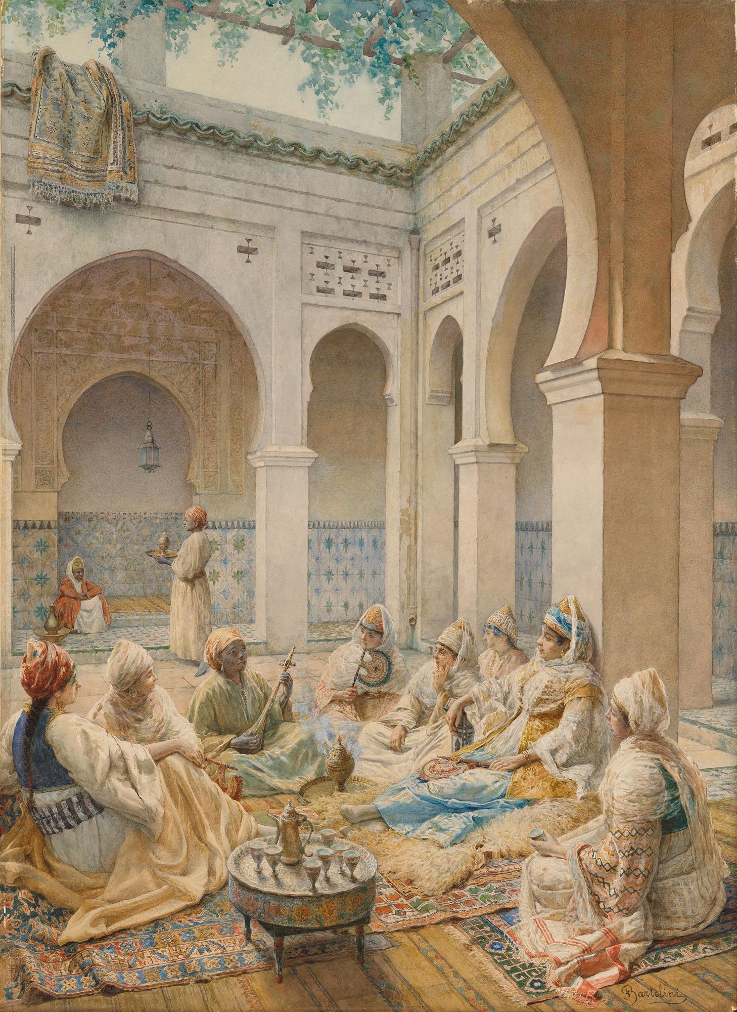 Frederico Bartolini - Musicians in the courtyard