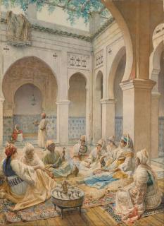 Frederico Bartolini - Musicians in the courtyard