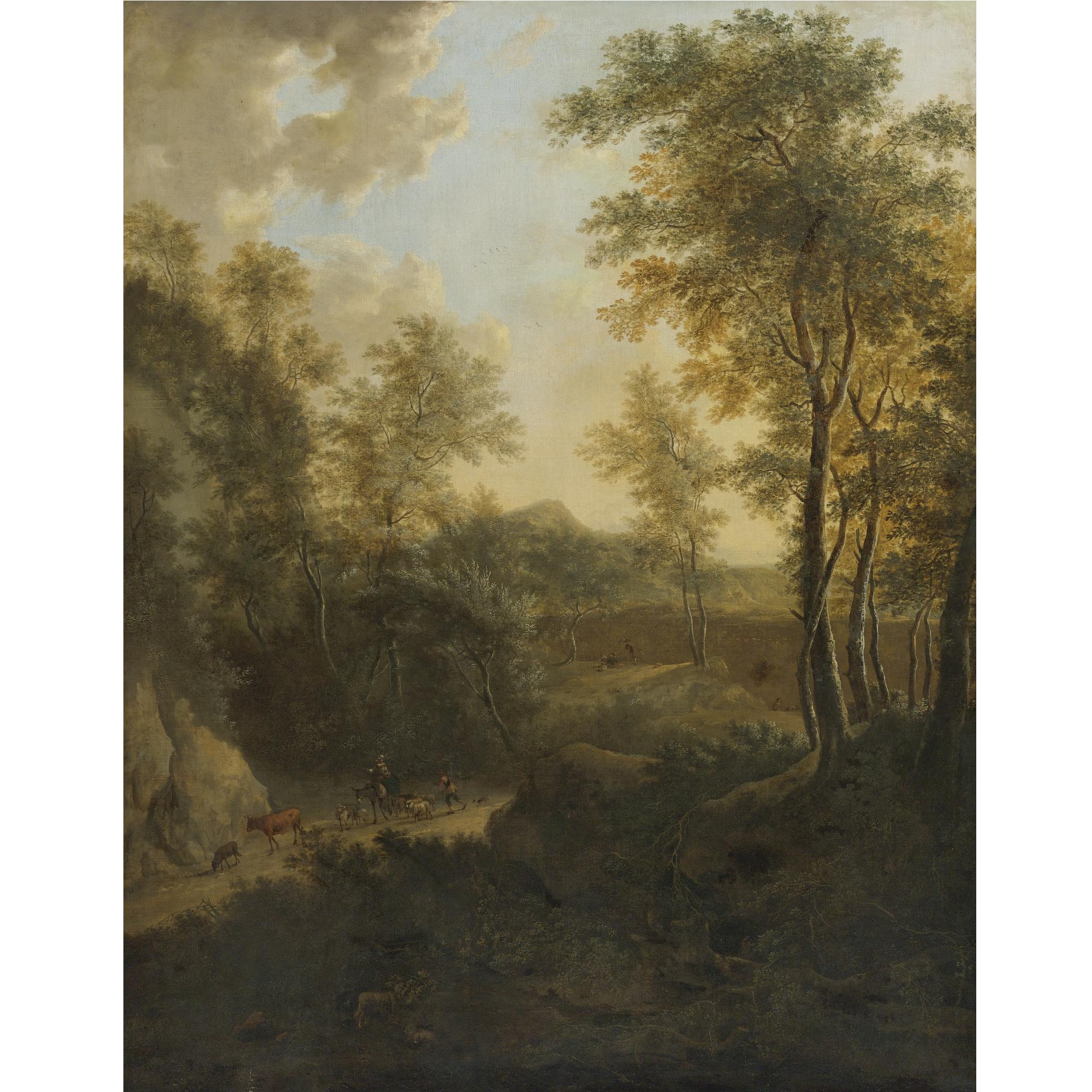 Frederik de Moucheron - A Pastoral Landscape