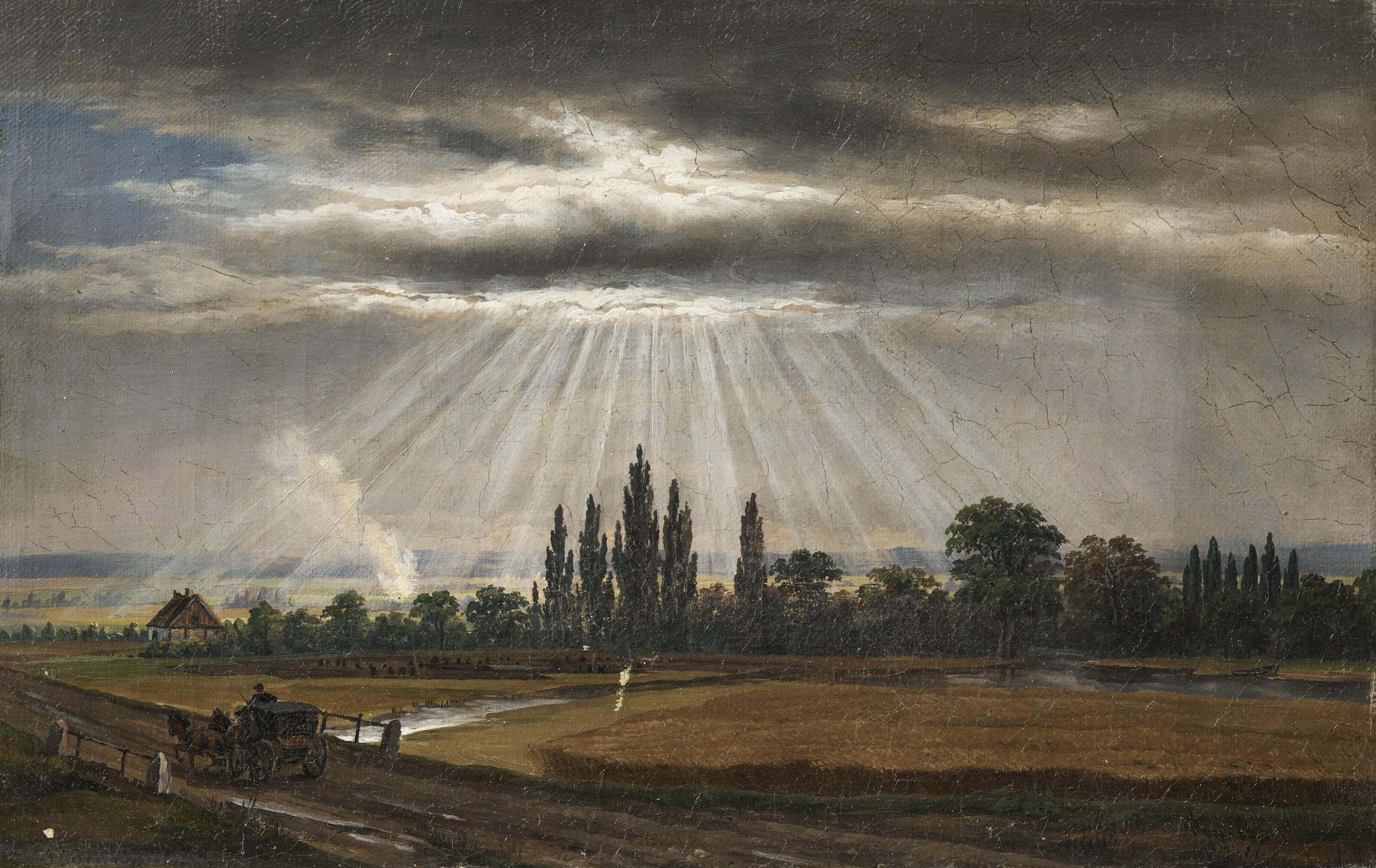Frederik Hansen Sødring - Solan bryder frem genrem skyerne (Sun Breaks Out Through the Clouds)