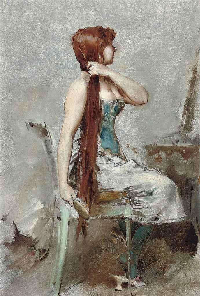 Frederik Hendrick Kaemmerer - La Rousse à sa toilette