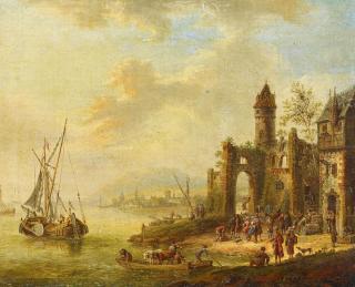 Frederik Hendrik Hendriks - Am Niederrhein bei Arnhem (?)