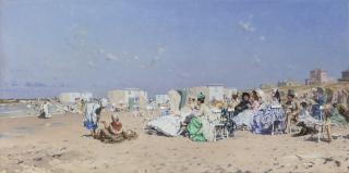 Frederik Hendrik Kaemmerer - Dutch beach At Scheveningen, Holland