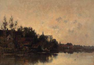 Frederik Jacobus Van Rossum Du Chattel - Late summer dawn