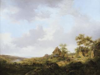 Frederik-Marinus Kruseman - Personnages Sur Un Chemin De Campagne