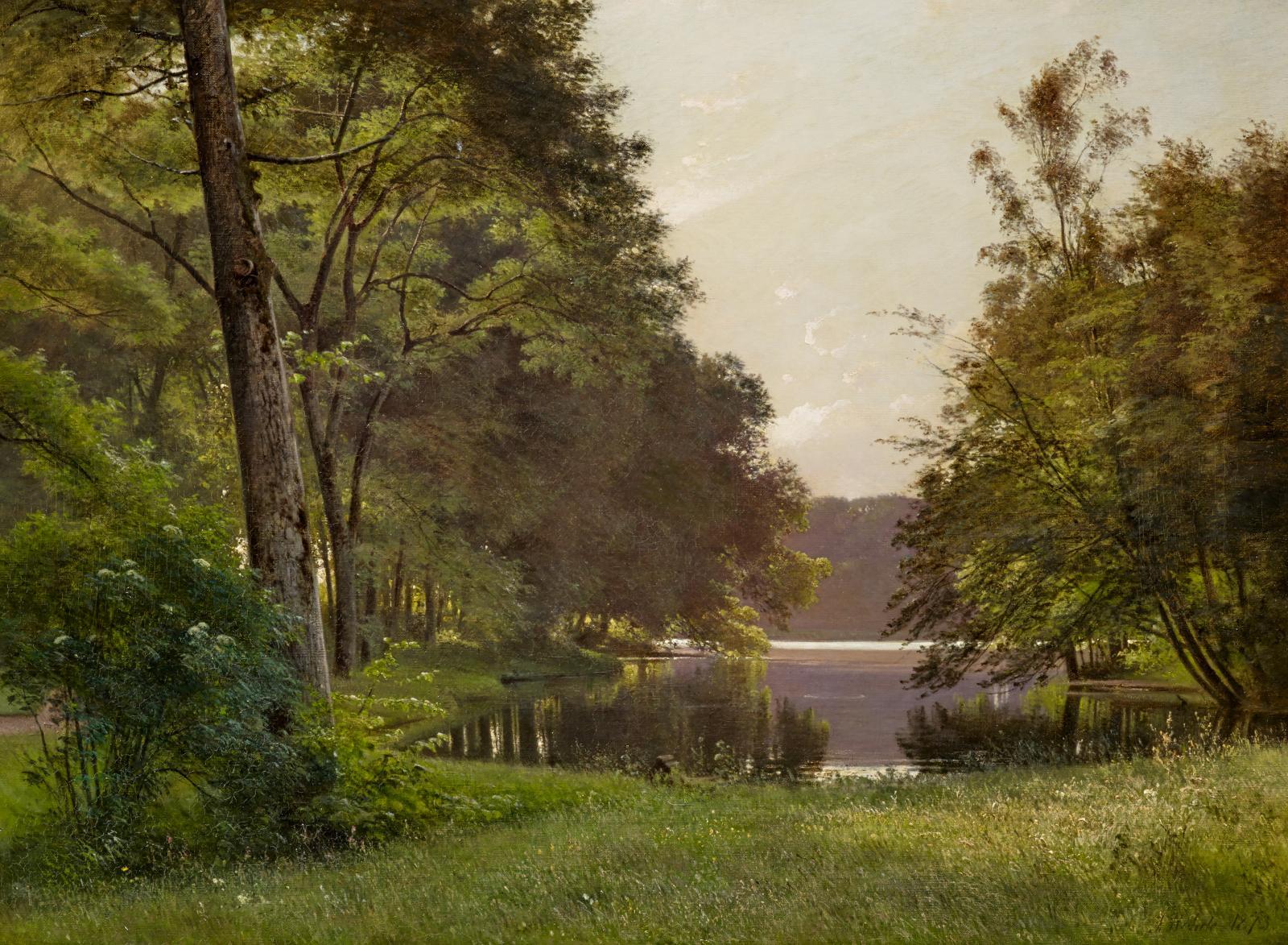 Frederik Rohde - Sommerliche Seenlandschaft