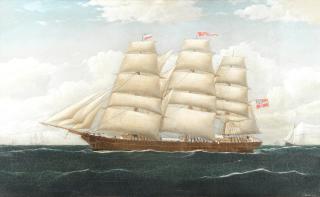 Frederik Tudgay - The Norwegian ship De Mezger en route to the Netherlands