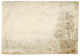 Frederik van Valckenborch - Blick auf eine Stadt.