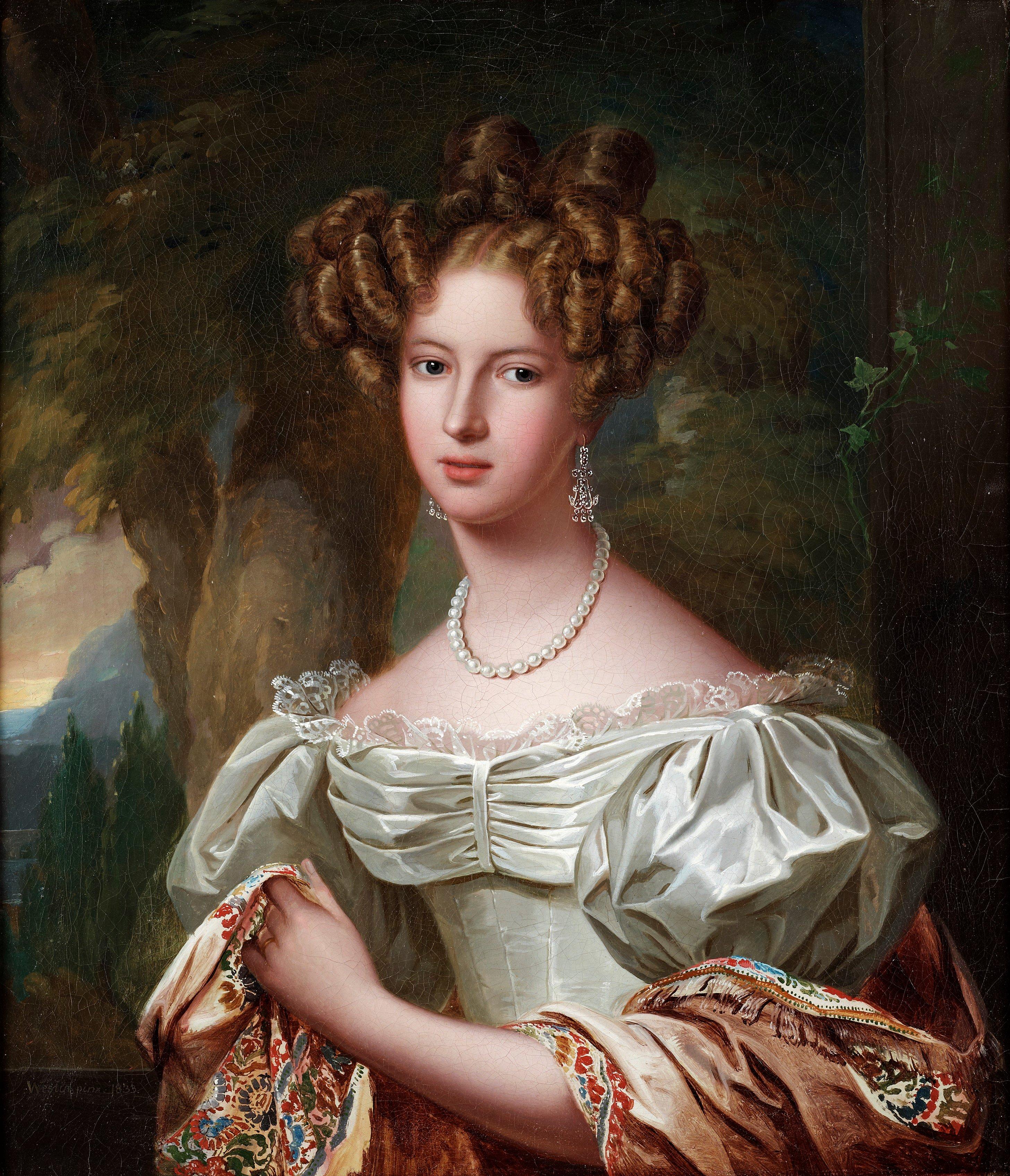 Fredric Westin - Woman with pearl necklace