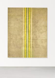 Fredrik Værslev - Untitled (Canopy Painting: Cream, Jade Green, Light Yellow And Yellow)