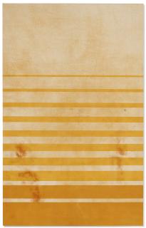 Fredrik Vaerslev - Untitled (Canopy Painting: Orange, Cream, and Yellow)