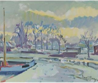 Freek van den Berg - A winter landscape