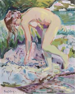 Freek van den Berg - Bathing woman