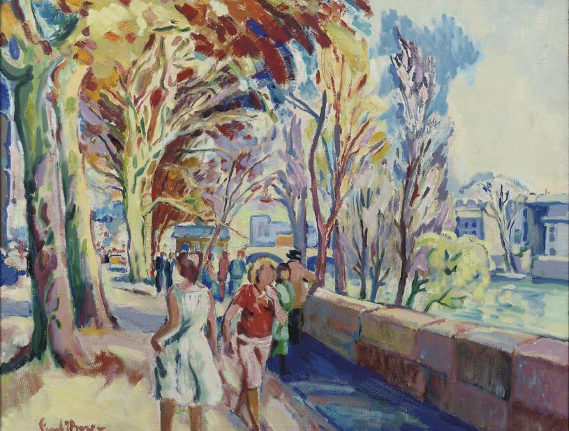 Freek van den Berg - Strolling Along The River Seine, Paris