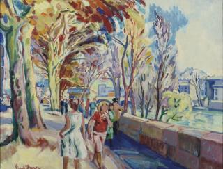 Freek van den Berg - Strolling Along The River Seine, Paris