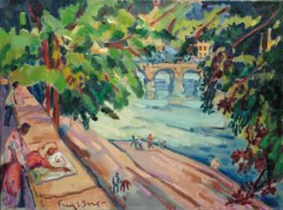 Freek van den Berg - View of the Seine in May