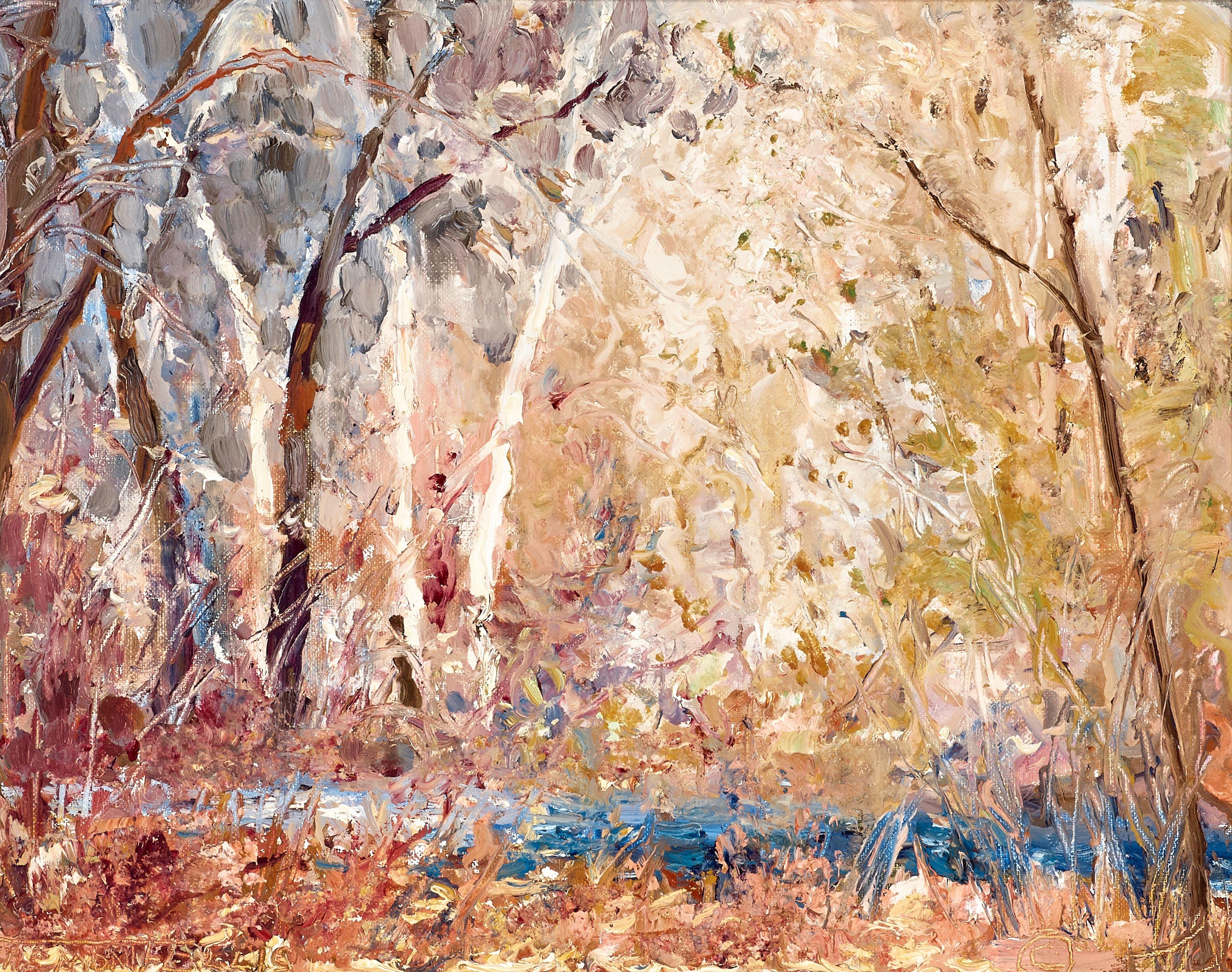 Fremont F. Ellis - Upper Oak Creek 11 x 14 in. framed 16 x 19 in.