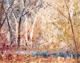 Fremont F. Ellis - Upper Oak Creek 11 x 14 in. framed 16 x 19 in.