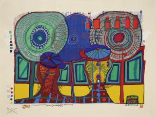 Friedensreich Hundertwasser - A rainy day with Walter Kampmann