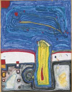 Friedensreich Hundertwasser - Arbre de pluie Regenbaum