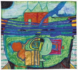 Friedensreich Hundertwasser - Bâteau Phénicien (Phoenician ship)