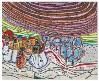 Friedensreich Hundertwasser - Die Hängende Wolke Im Winter - Die Schauspieler - Wintertournee (The Hanging Cloud In Winter - The Actors - Winter Tour)