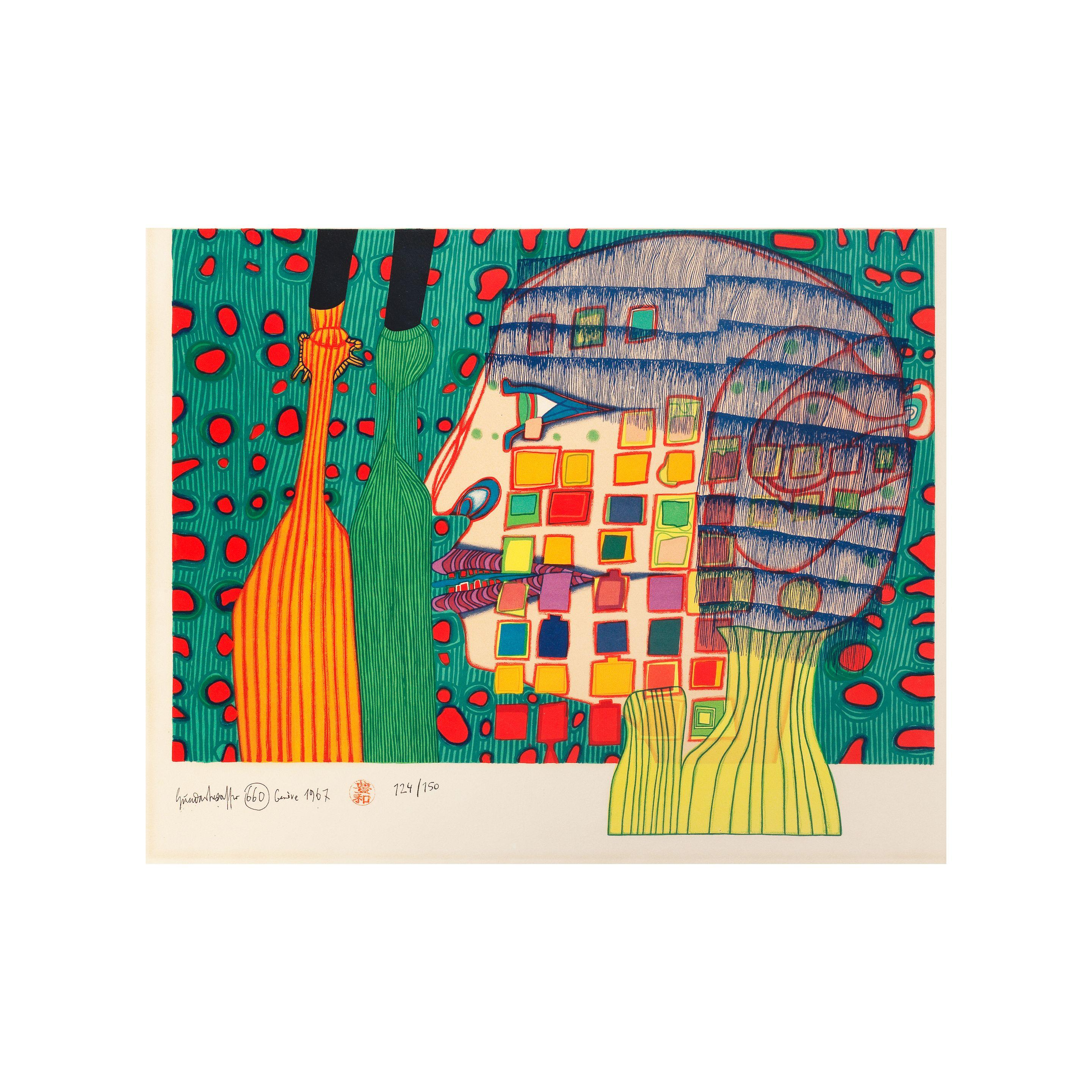 Friedensreich Hundertwasser - Die Schatten der Sterne, 1967