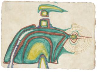 Friedensreich Hundertwasser - Flucht Mit Durchbohrter Spirale, Dalai Lama